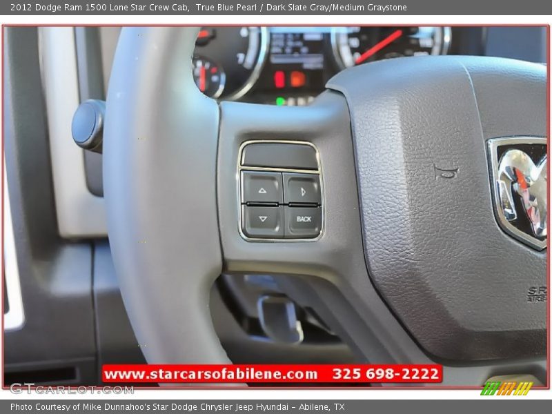 True Blue Pearl / Dark Slate Gray/Medium Graystone 2012 Dodge Ram 1500 Lone Star Crew Cab