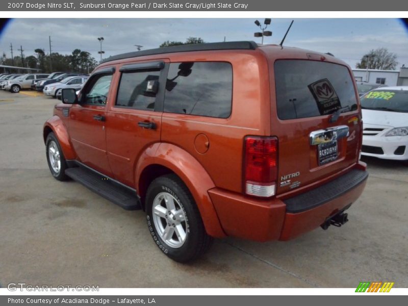 Sunburst Orange Pearl / Dark Slate Gray/Light Slate Gray 2007 Dodge Nitro SLT