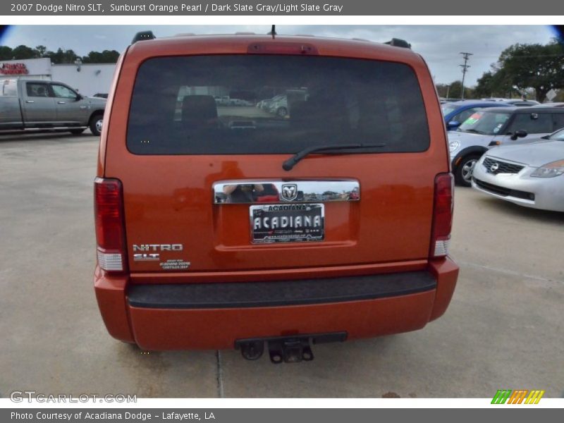 Sunburst Orange Pearl / Dark Slate Gray/Light Slate Gray 2007 Dodge Nitro SLT