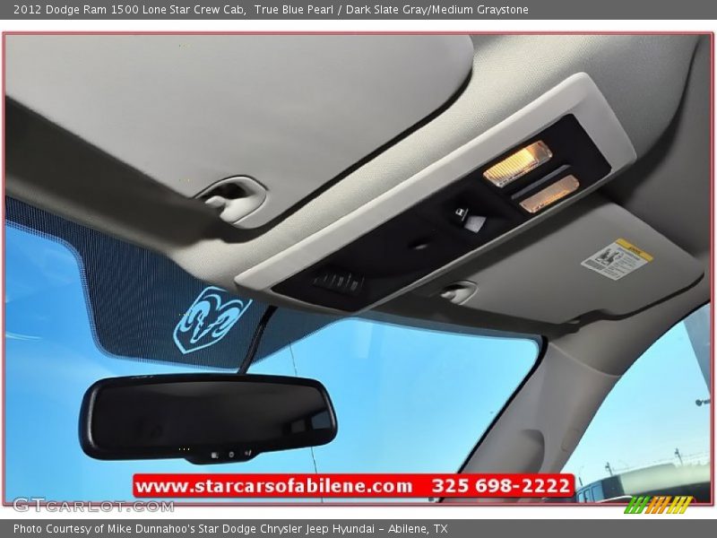 True Blue Pearl / Dark Slate Gray/Medium Graystone 2012 Dodge Ram 1500 Lone Star Crew Cab