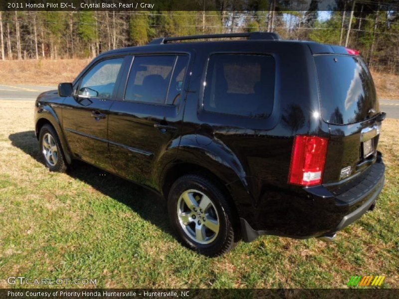 Crystal Black Pearl / Gray 2011 Honda Pilot EX-L