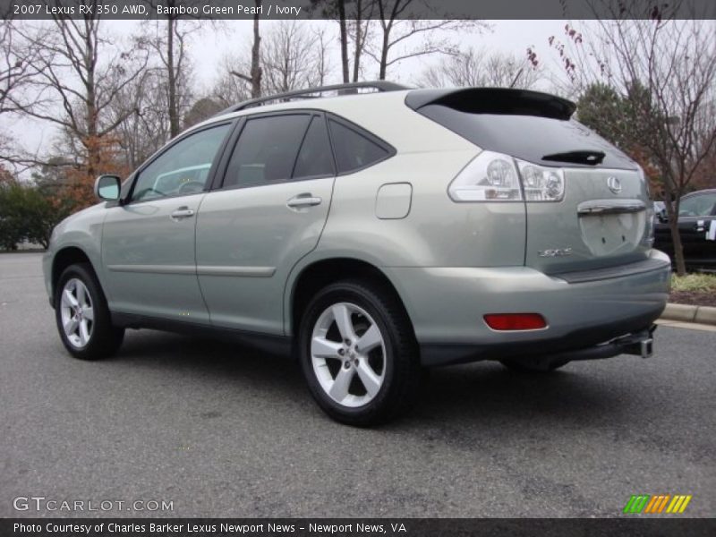 Bamboo Green Pearl / Ivory 2007 Lexus RX 350 AWD