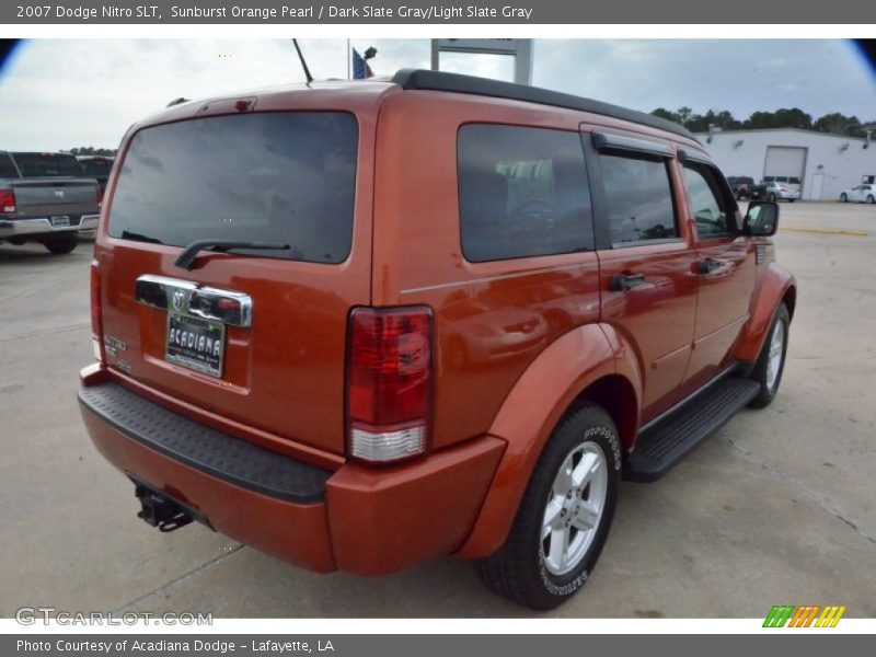 Sunburst Orange Pearl / Dark Slate Gray/Light Slate Gray 2007 Dodge Nitro SLT