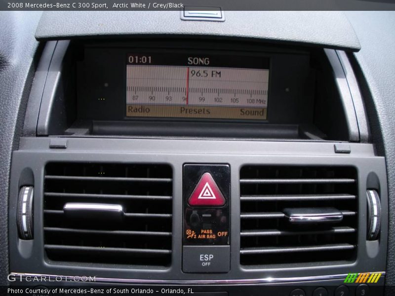Arctic White / Grey/Black 2008 Mercedes-Benz C 300 Sport