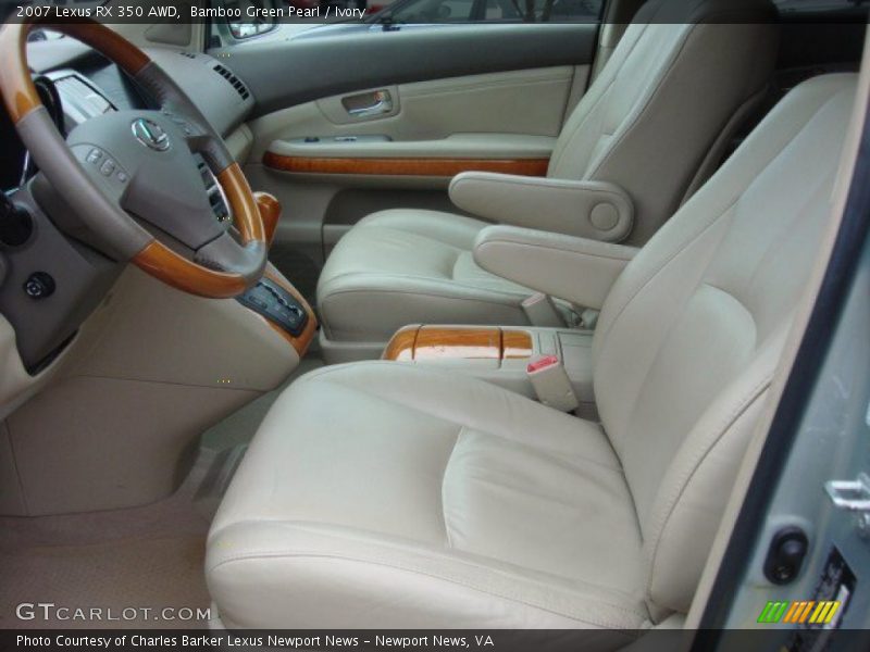 Bamboo Green Pearl / Ivory 2007 Lexus RX 350 AWD