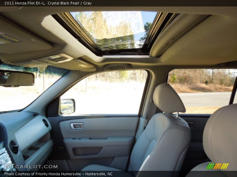 Crystal Black Pearl / Gray 2011 Honda Pilot EX-L