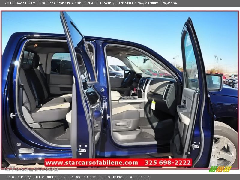 True Blue Pearl / Dark Slate Gray/Medium Graystone 2012 Dodge Ram 1500 Lone Star Crew Cab