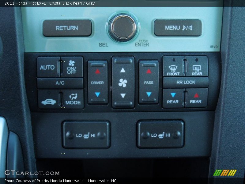 Crystal Black Pearl / Gray 2011 Honda Pilot EX-L