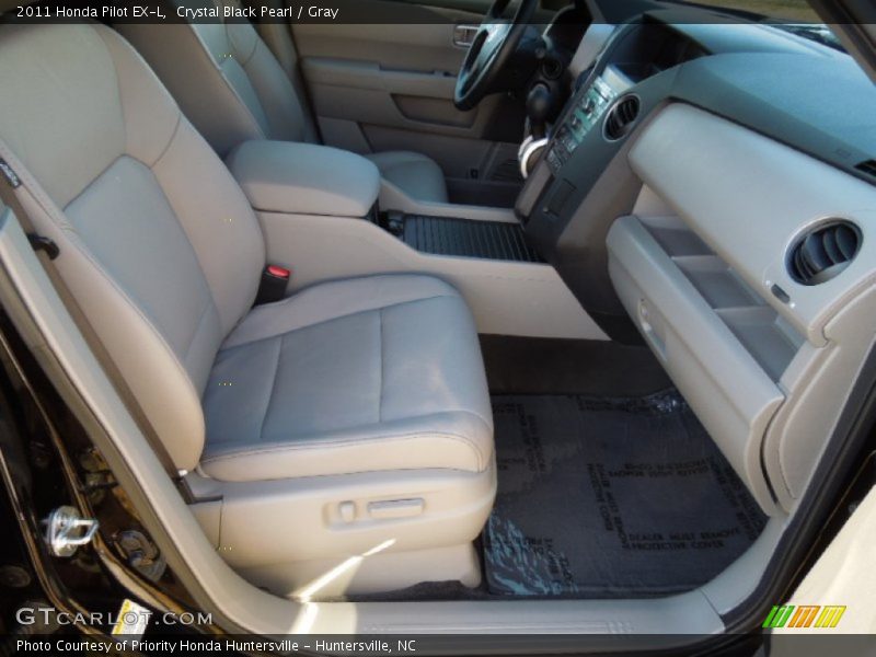 Crystal Black Pearl / Gray 2011 Honda Pilot EX-L