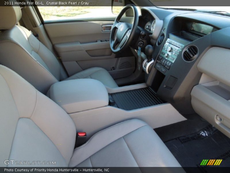 Crystal Black Pearl / Gray 2011 Honda Pilot EX-L