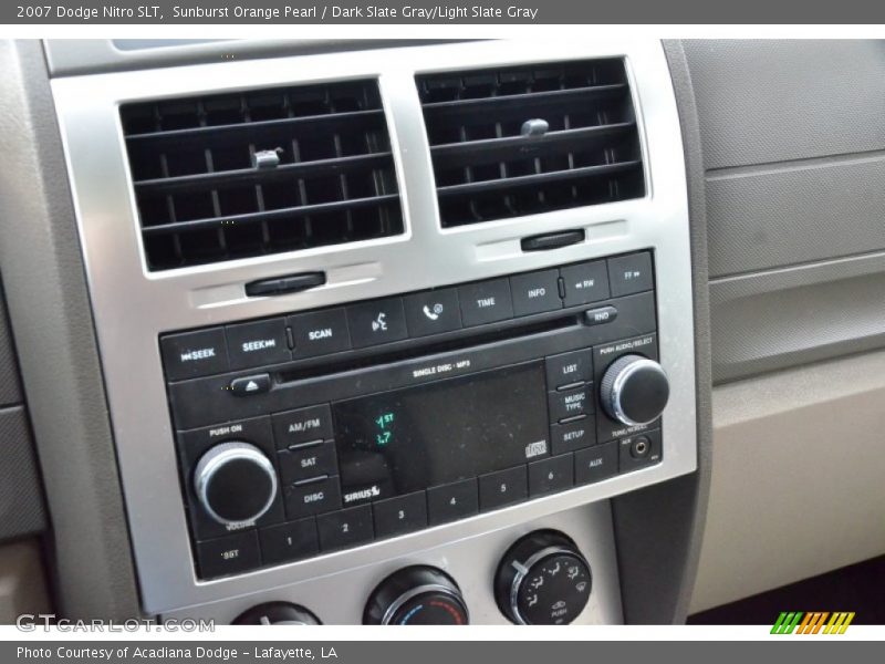 Sunburst Orange Pearl / Dark Slate Gray/Light Slate Gray 2007 Dodge Nitro SLT