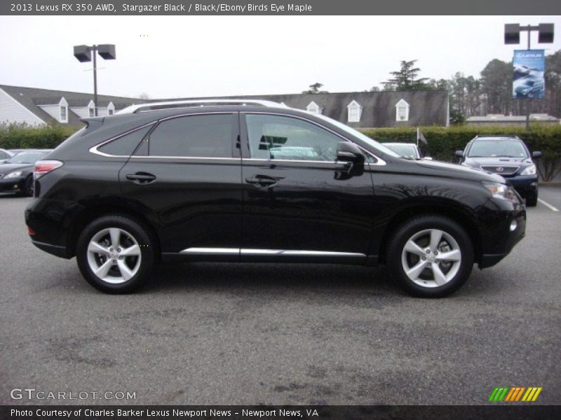 Stargazer Black / Black/Ebony Birds Eye Maple 2013 Lexus RX 350 AWD