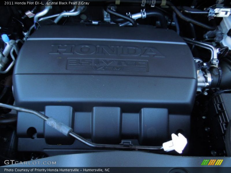Crystal Black Pearl / Gray 2011 Honda Pilot EX-L