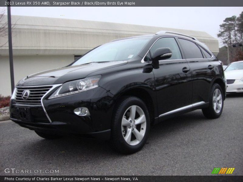 Stargazer Black / Black/Ebony Birds Eye Maple 2013 Lexus RX 350 AWD
