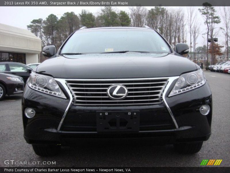 Stargazer Black / Black/Ebony Birds Eye Maple 2013 Lexus RX 350 AWD