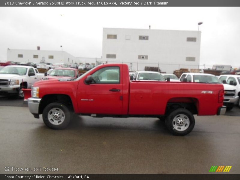Victory Red / Dark Titanium 2013 Chevrolet Silverado 2500HD Work Truck Regular Cab 4x4