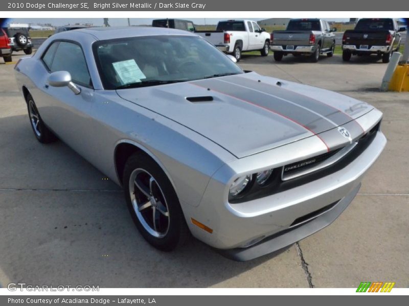 Bright Silver Metallic / Dark Slate Gray 2010 Dodge Challenger SE