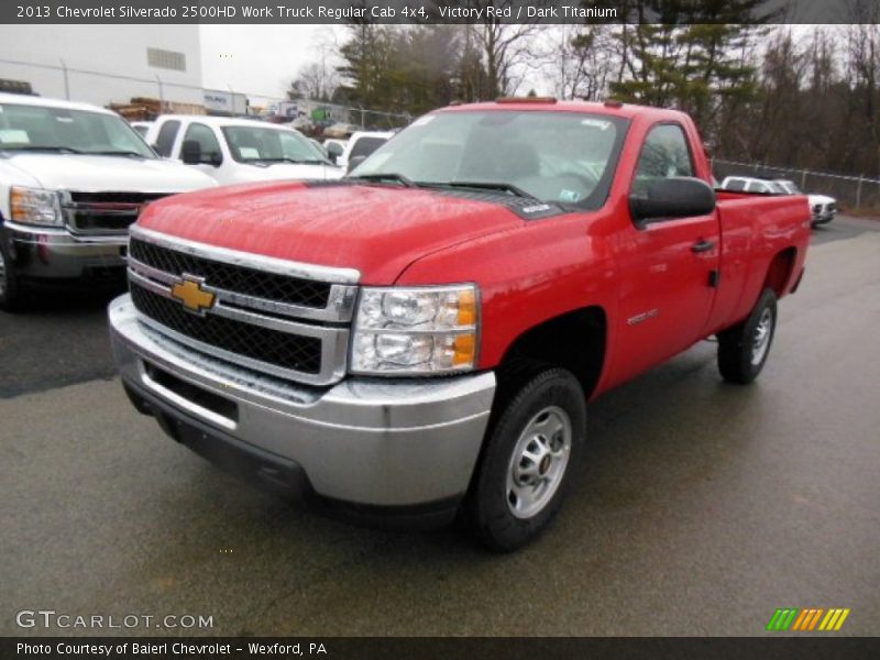 Victory Red / Dark Titanium 2013 Chevrolet Silverado 2500HD Work Truck Regular Cab 4x4