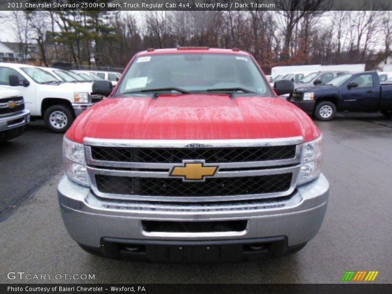 Victory Red / Dark Titanium 2013 Chevrolet Silverado 2500HD Work Truck Regular Cab 4x4