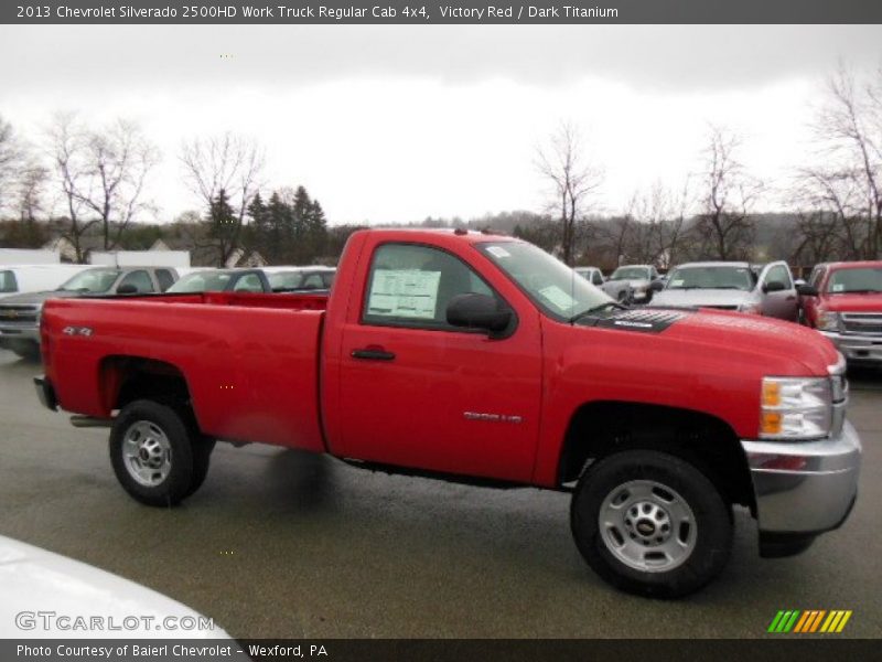Victory Red / Dark Titanium 2013 Chevrolet Silverado 2500HD Work Truck Regular Cab 4x4