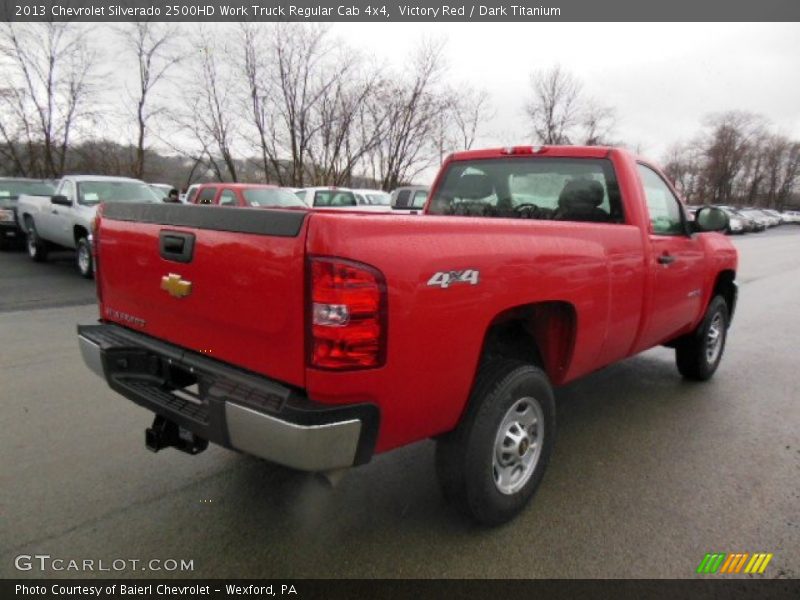 Victory Red / Dark Titanium 2013 Chevrolet Silverado 2500HD Work Truck Regular Cab 4x4