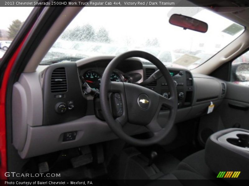 Victory Red / Dark Titanium 2013 Chevrolet Silverado 2500HD Work Truck Regular Cab 4x4