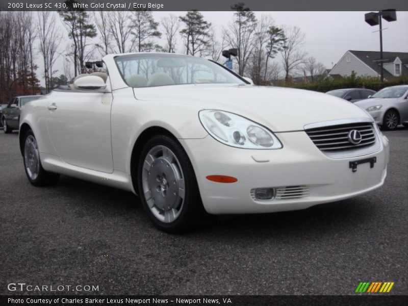 White Gold Crystal / Ecru Beige 2003 Lexus SC 430