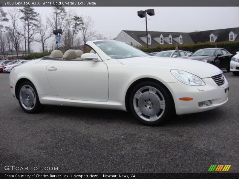 White Gold Crystal / Ecru Beige 2003 Lexus SC 430