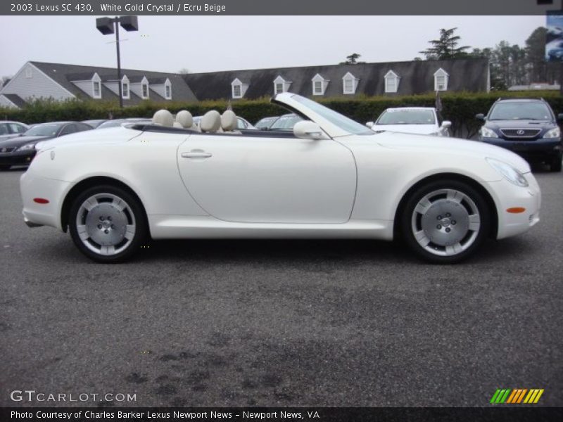 White Gold Crystal / Ecru Beige 2003 Lexus SC 430