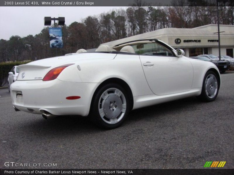 White Gold Crystal / Ecru Beige 2003 Lexus SC 430