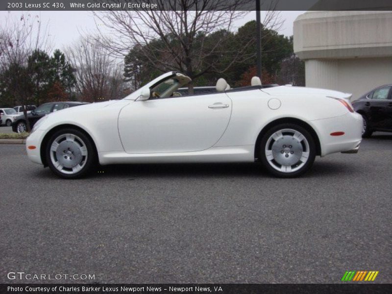 White Gold Crystal / Ecru Beige 2003 Lexus SC 430