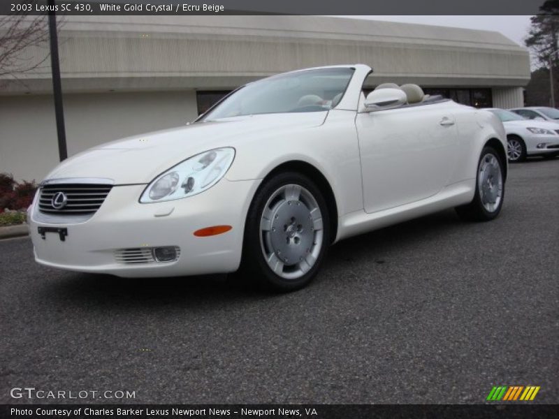 White Gold Crystal / Ecru Beige 2003 Lexus SC 430