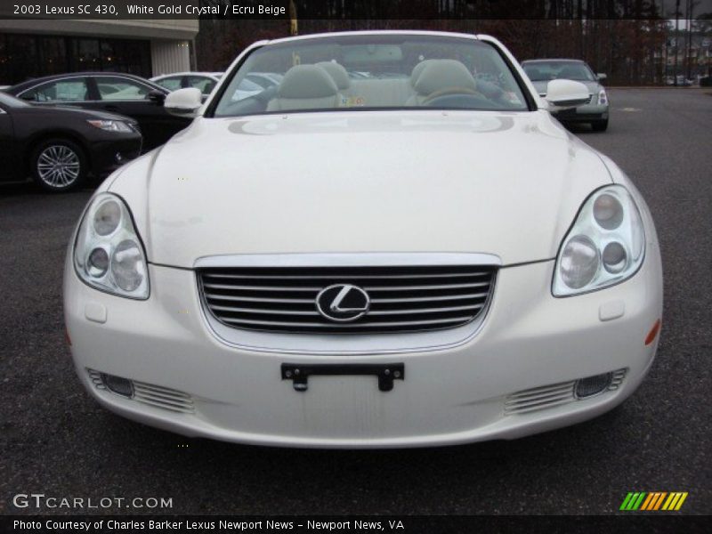 White Gold Crystal / Ecru Beige 2003 Lexus SC 430