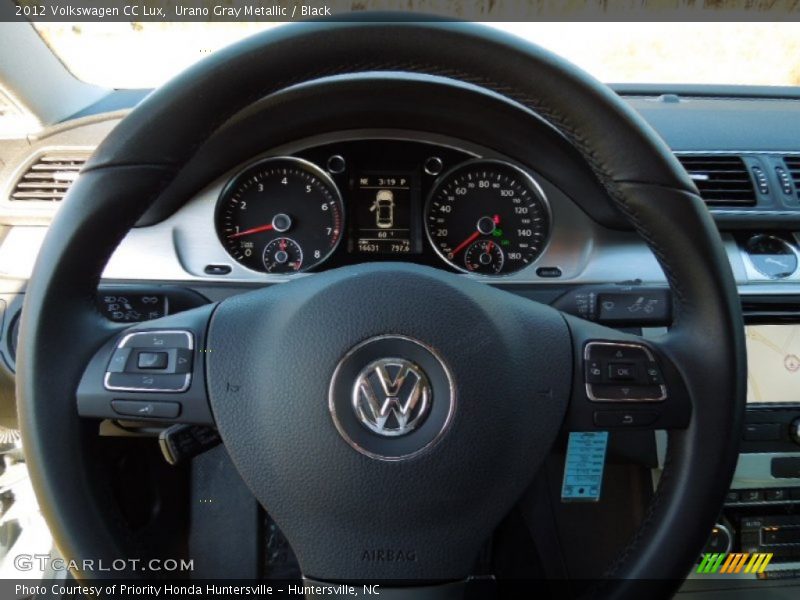 Urano Gray Metallic / Black 2012 Volkswagen CC Lux