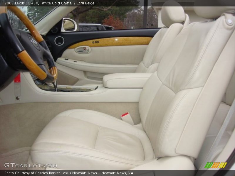 White Gold Crystal / Ecru Beige 2003 Lexus SC 430