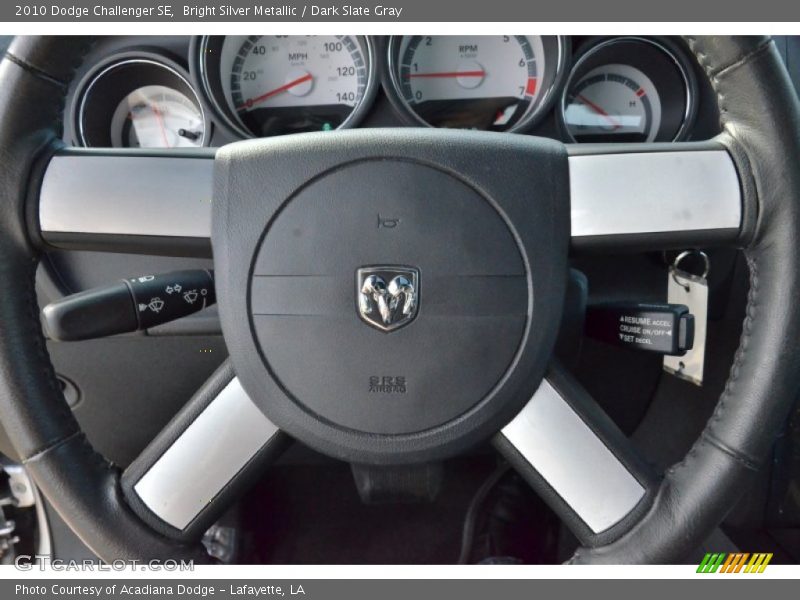 Bright Silver Metallic / Dark Slate Gray 2010 Dodge Challenger SE