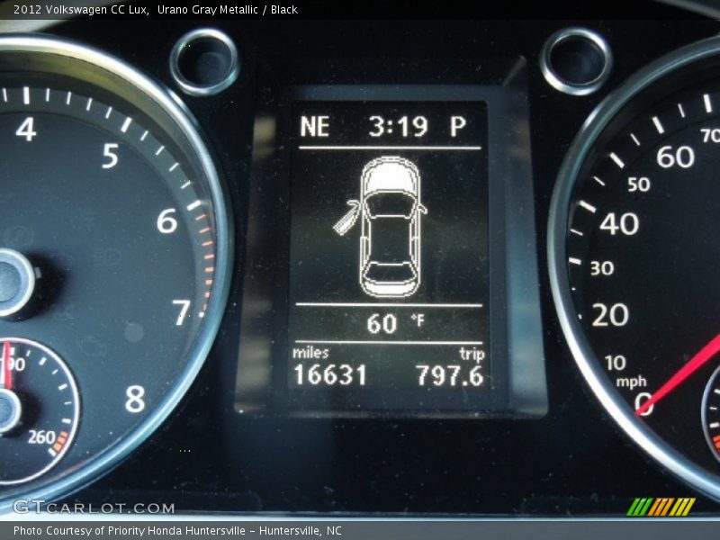Urano Gray Metallic / Black 2012 Volkswagen CC Lux