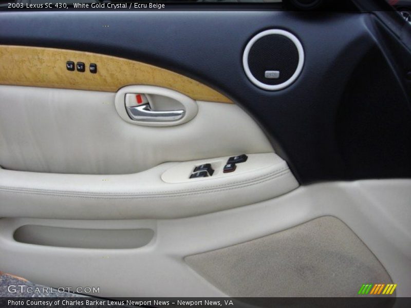 White Gold Crystal / Ecru Beige 2003 Lexus SC 430