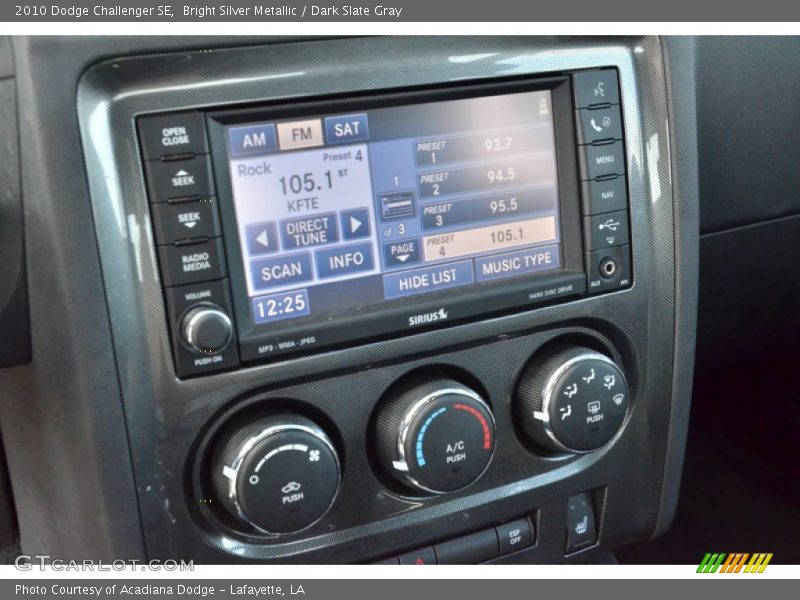 Bright Silver Metallic / Dark Slate Gray 2010 Dodge Challenger SE