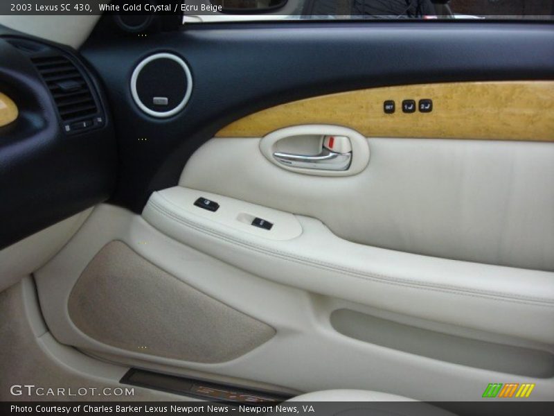 White Gold Crystal / Ecru Beige 2003 Lexus SC 430