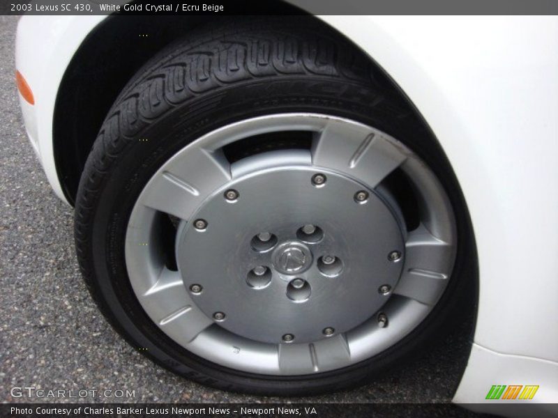 White Gold Crystal / Ecru Beige 2003 Lexus SC 430