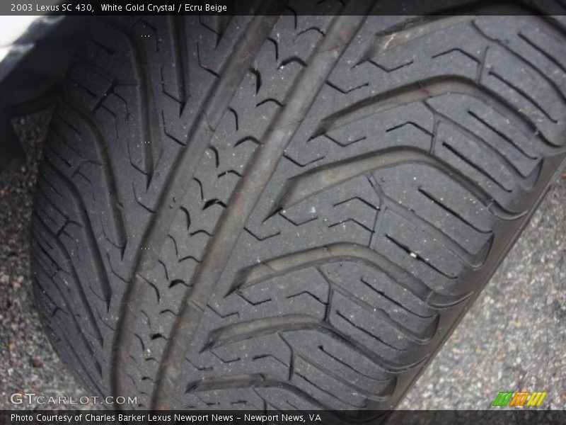White Gold Crystal / Ecru Beige 2003 Lexus SC 430