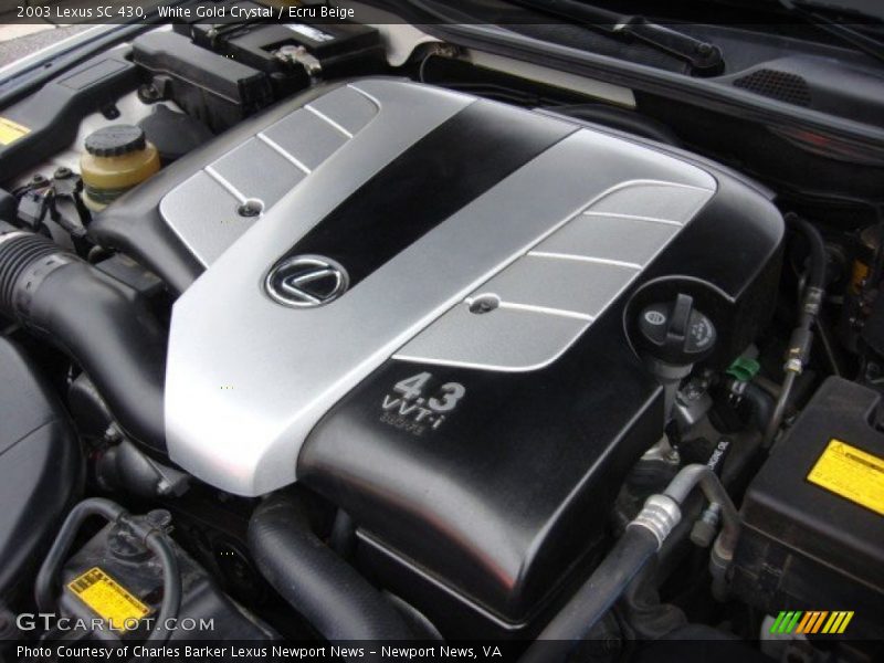 White Gold Crystal / Ecru Beige 2003 Lexus SC 430