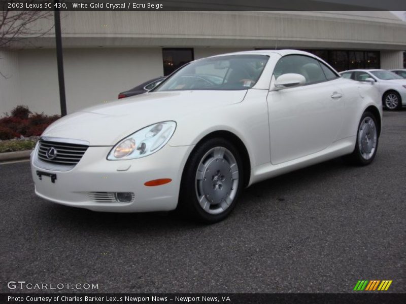 White Gold Crystal / Ecru Beige 2003 Lexus SC 430