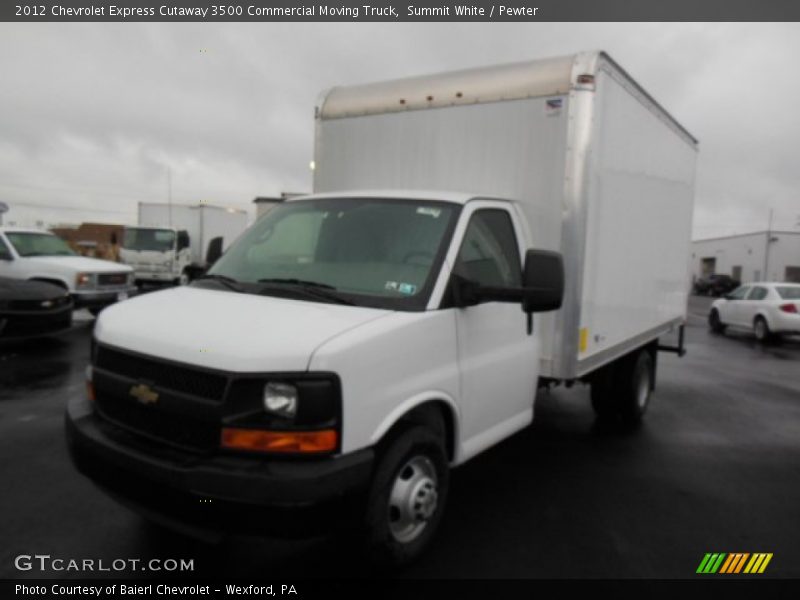 Summit White / Pewter 2012 Chevrolet Express Cutaway 3500 Commercial Moving Truck