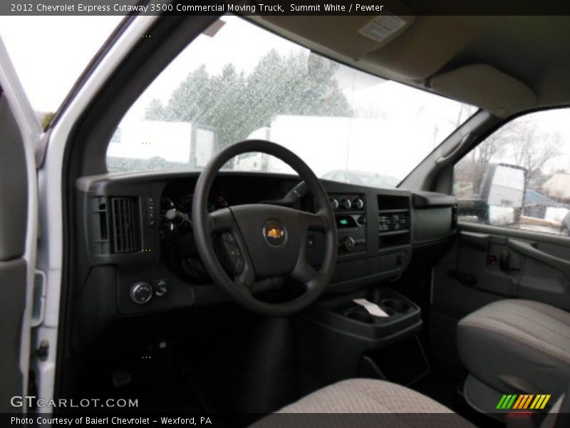 Summit White / Pewter 2012 Chevrolet Express Cutaway 3500 Commercial Moving Truck