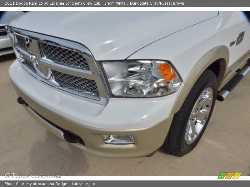 Bright White / Dark Slate Gray/Russet Brown 2011 Dodge Ram 1500 Laramie Longhorn Crew Cab