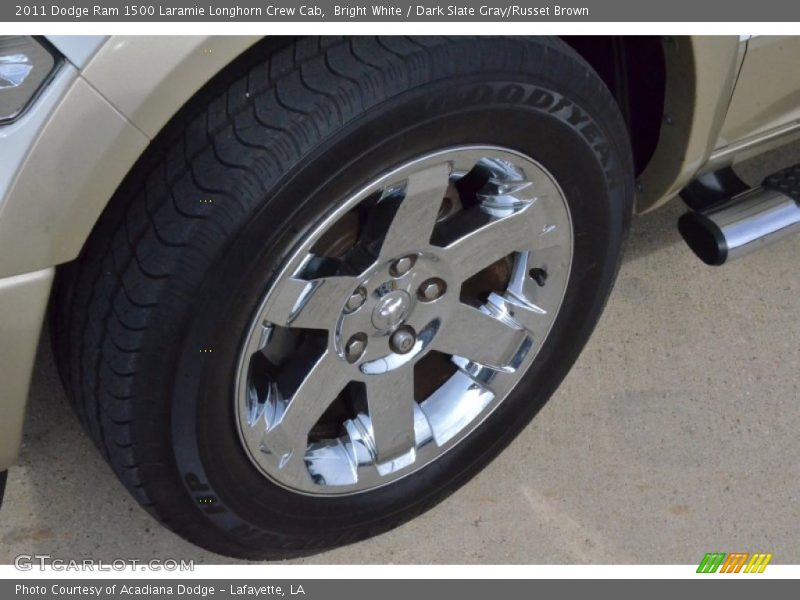 Bright White / Dark Slate Gray/Russet Brown 2011 Dodge Ram 1500 Laramie Longhorn Crew Cab