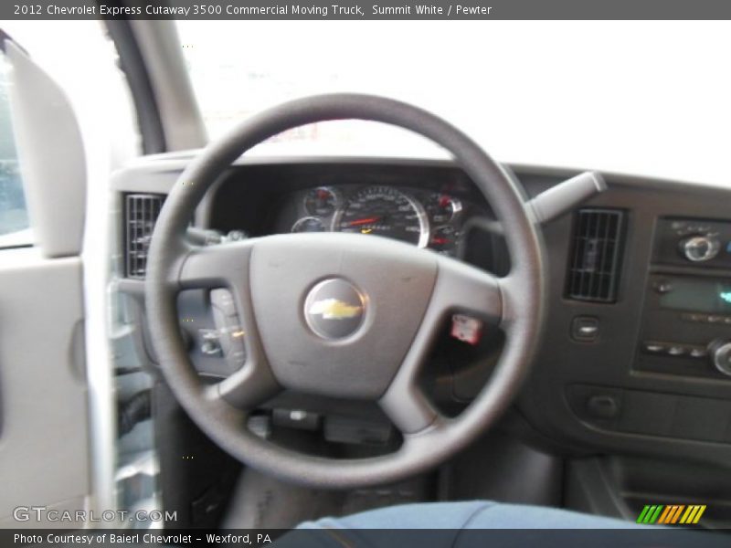 Summit White / Pewter 2012 Chevrolet Express Cutaway 3500 Commercial Moving Truck