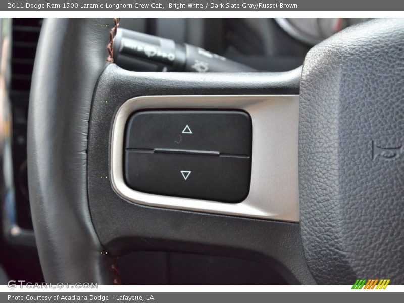 Bright White / Dark Slate Gray/Russet Brown 2011 Dodge Ram 1500 Laramie Longhorn Crew Cab
